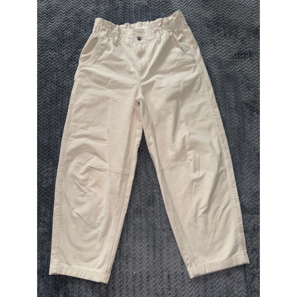 American‎ Eagle Women's Real Good Stretch Baggy Corduroy Cargo Pants Size 8